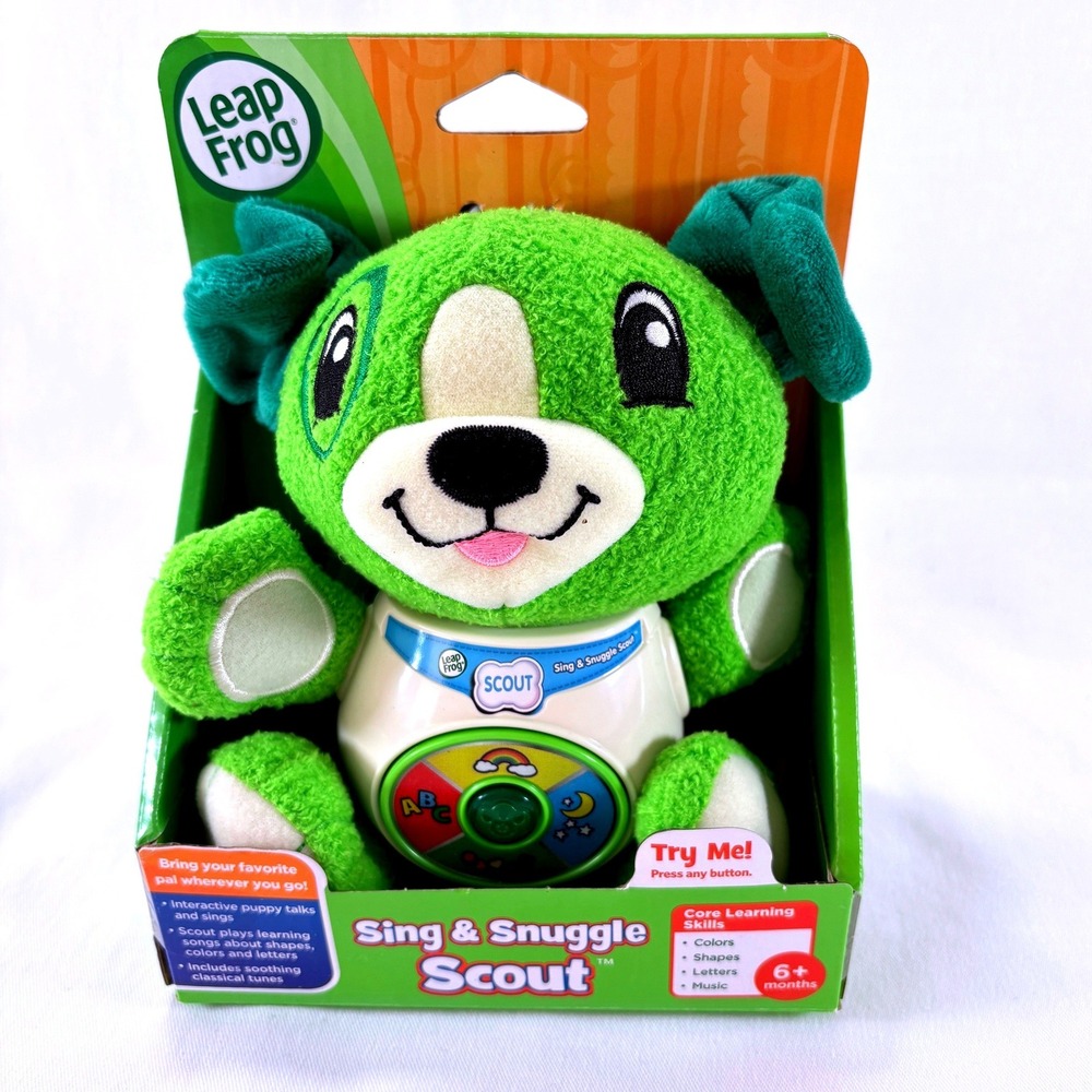 LeapFrog Sing & Snuggle Scout Interactive Educational Puppy Plush Toy New